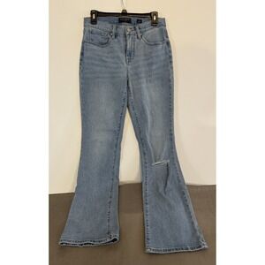 Lucky Brand Sweet Boot Jeans Women's 8/29 Mid Rise Blue Distressed Denim